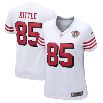 womens nike george kittle white san francisco 49ers 75th an